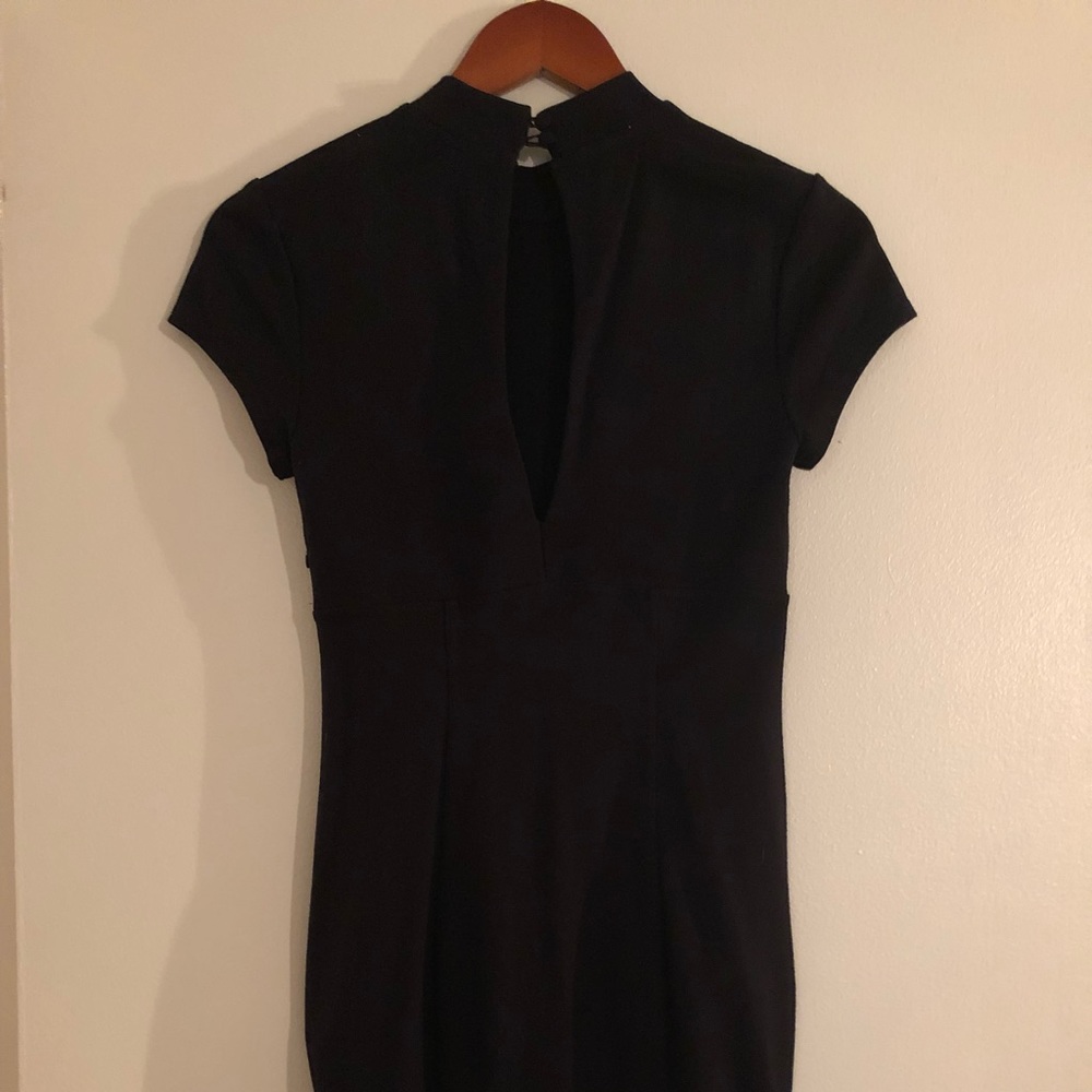 Black knee length dress